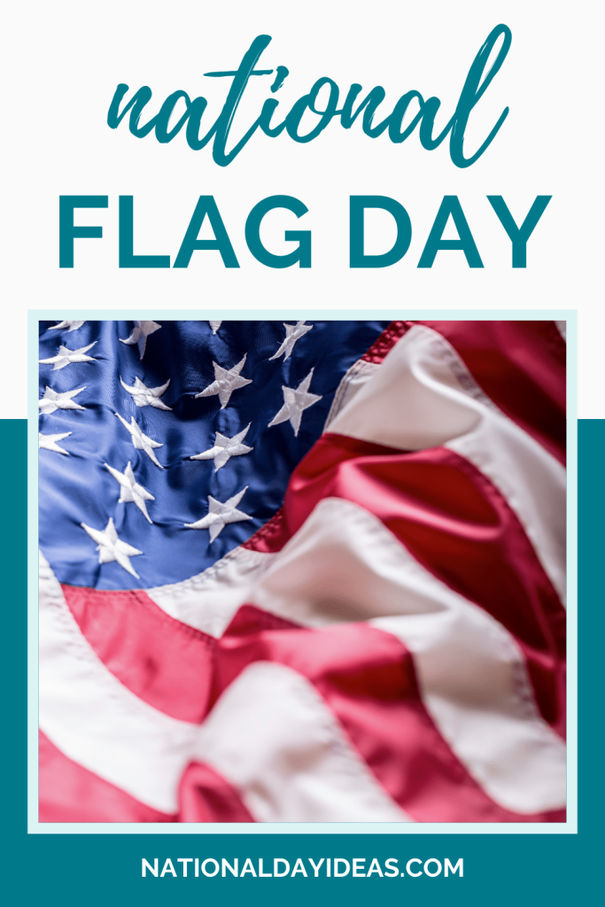 Close up photo of an American flag