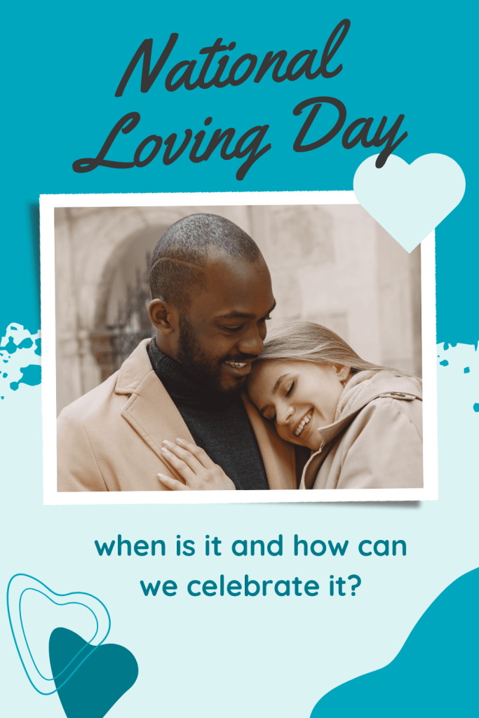 Photo of an interracial couple hugging