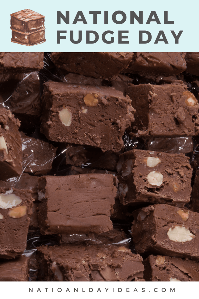 photo of a pile of fudge for National Fudge Day
