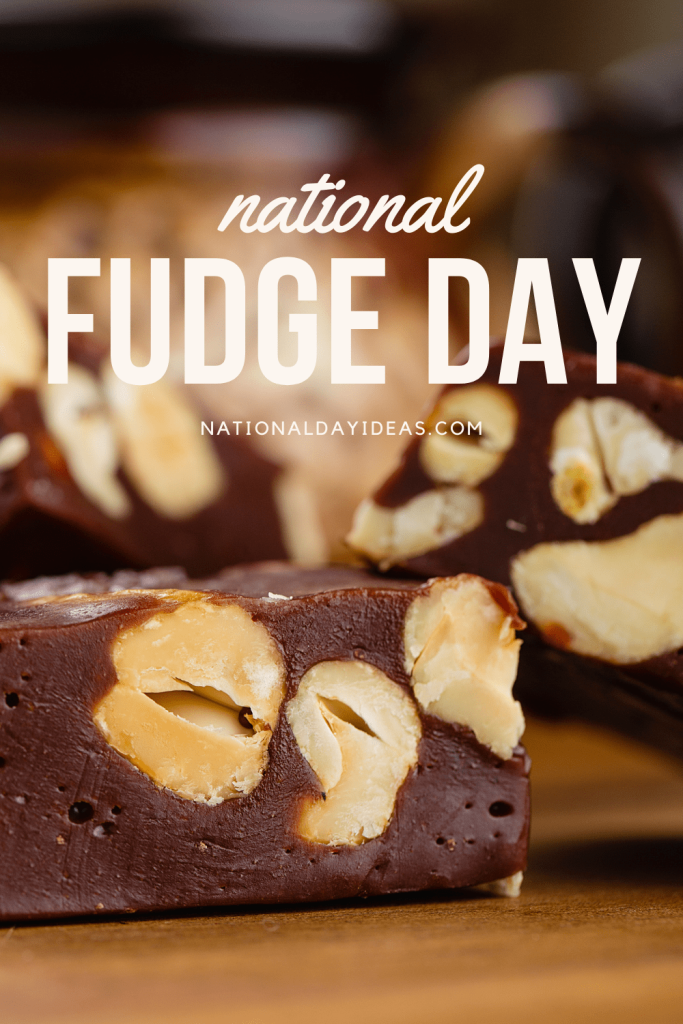 Photo of pieces of fudge with nuts